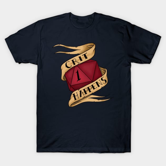 Crit Happens T-Shirt by Joyia M